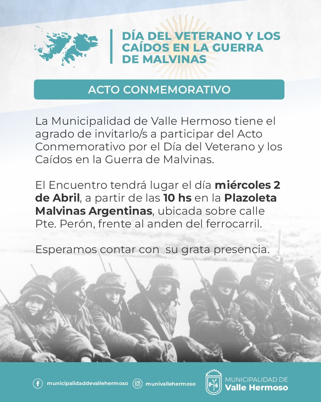 Acto Conmemorativo por el Día del Veterano y los Caídos en la Guerra de Malvinas.